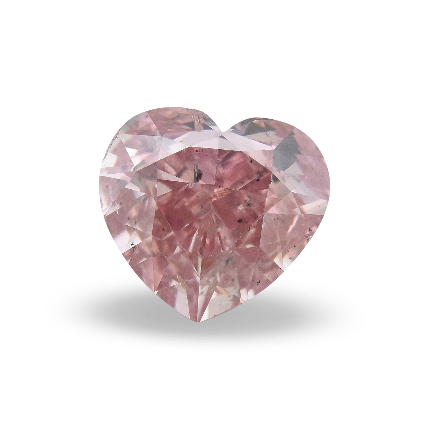 1,00 Karat Fancy Intense Pink Herzförmiger Diamant SI2 GIA