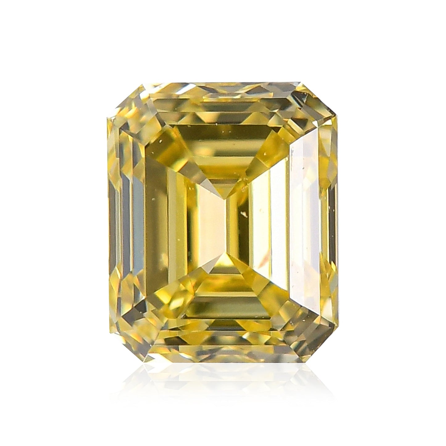 0,51 Karat Fancy Intense Yellow Emerald Diamond VS1 GIA
