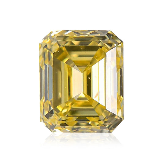 0,51 Karat Fancy Intense Yellow Emerald Diamond VS1 GIA