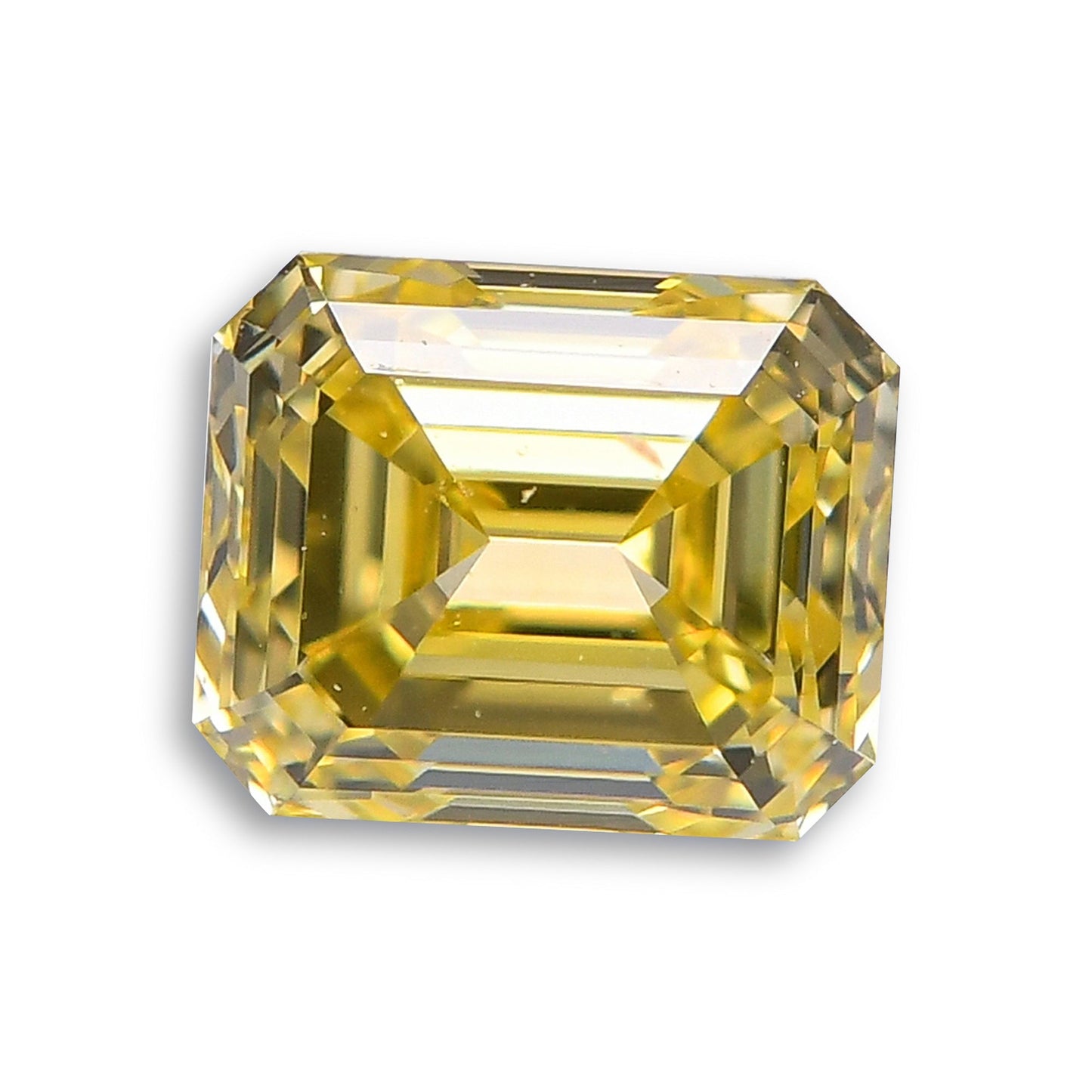 0,51 Karat Fancy Intense Yellow Emerald Diamond VS1 GIA