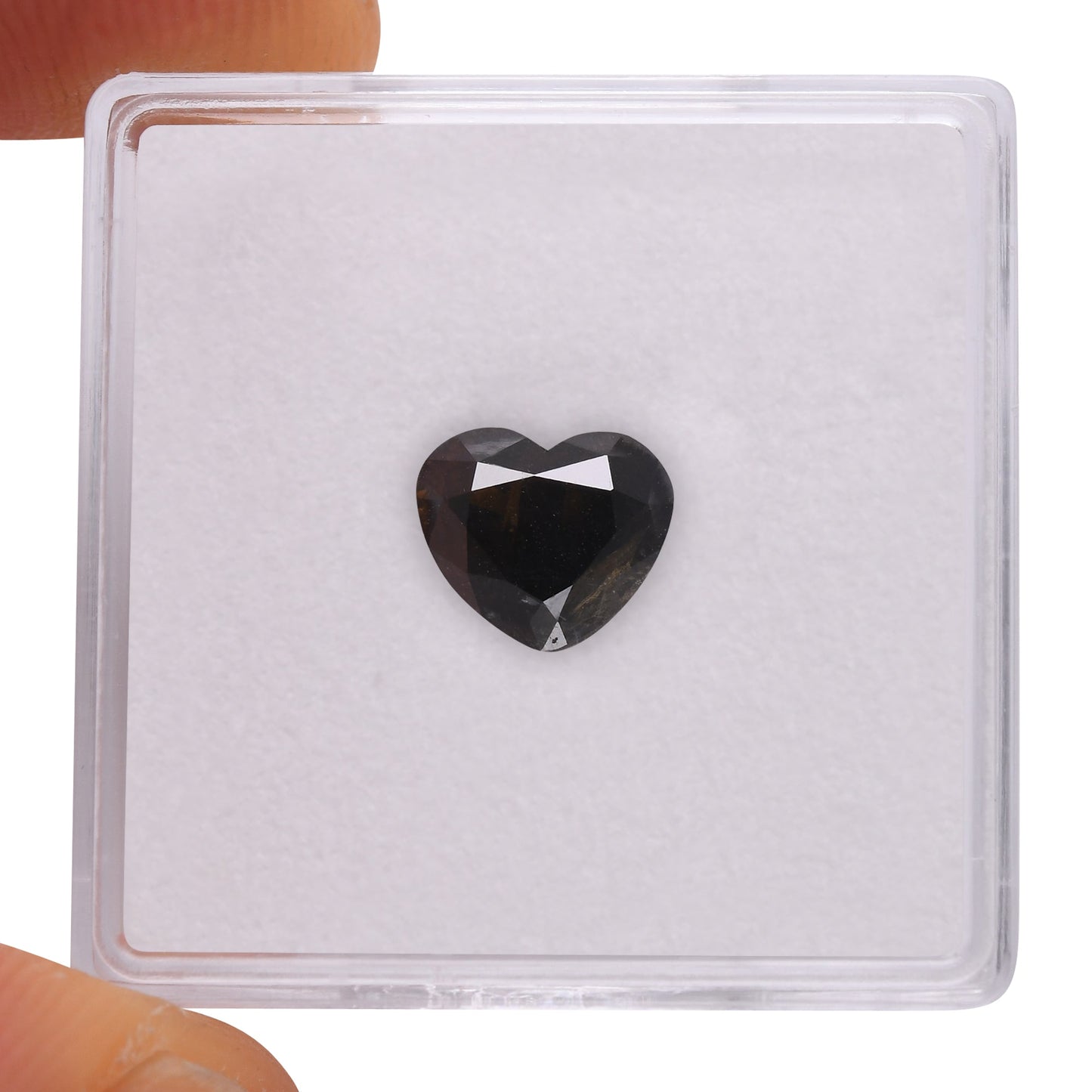1,66 Karat Fancy Dark Brown Heart Diamant GIA