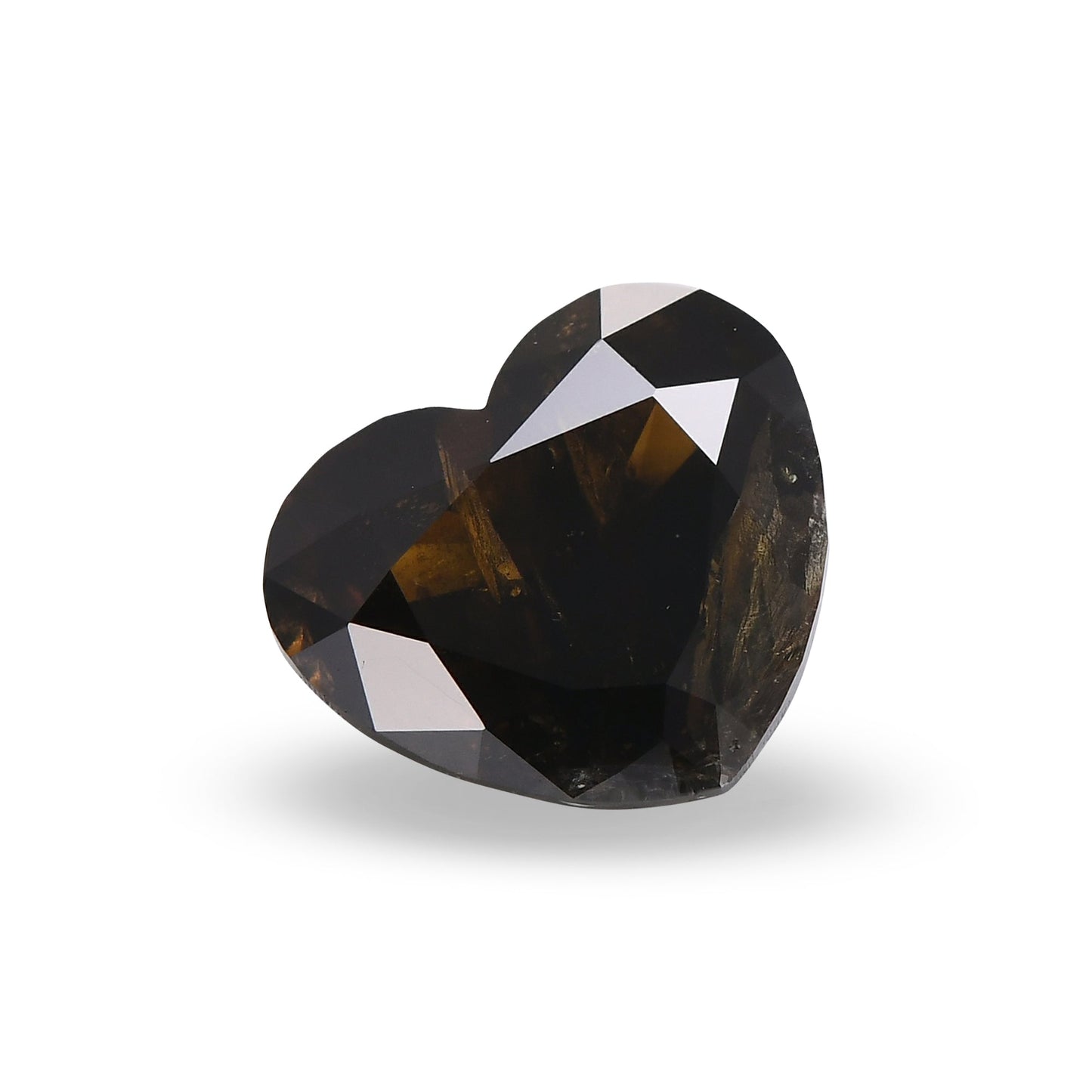 1,66 Karat Fancy Dark Brown Heart Diamant GIA