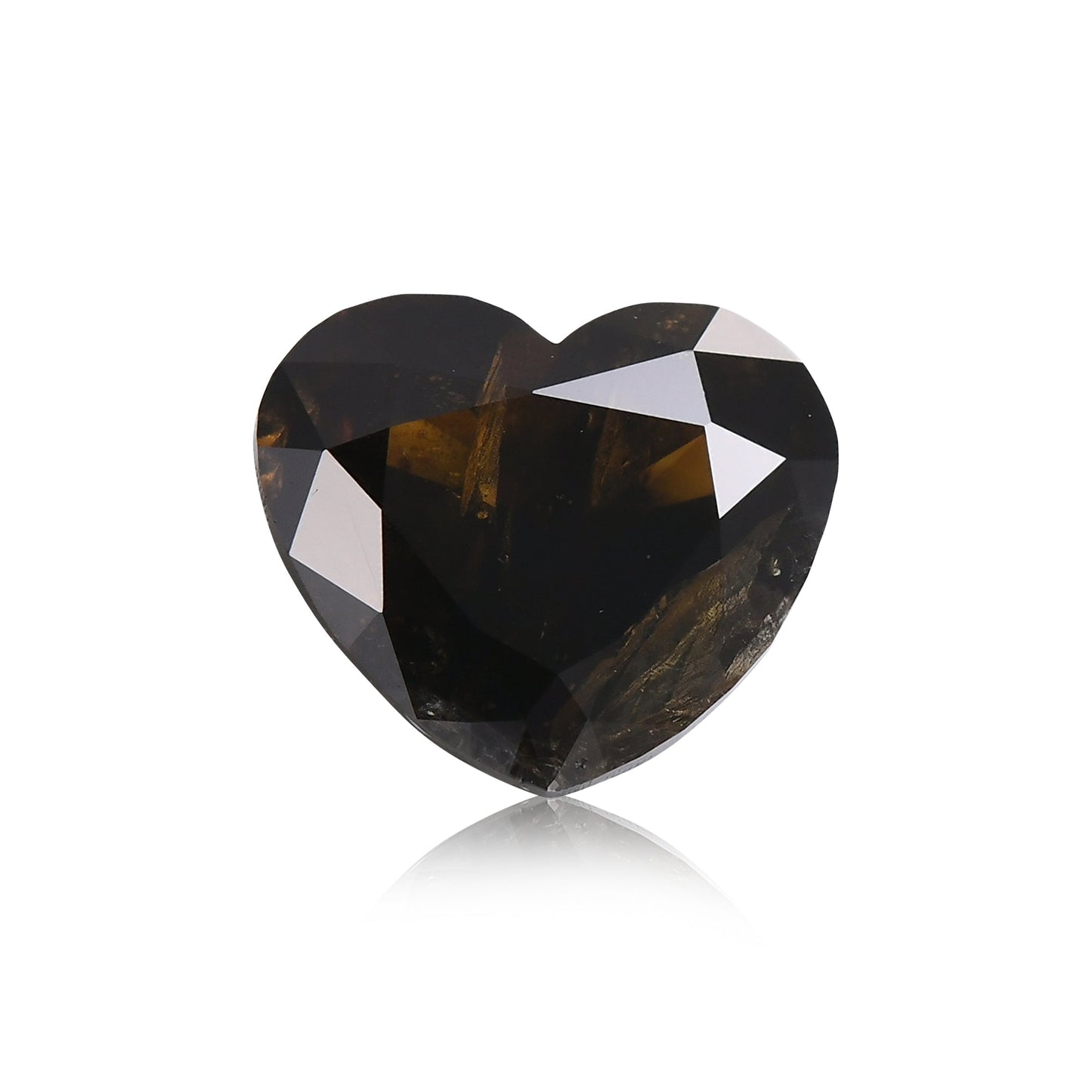 1,66 Karat Fancy Dark Brown Heart Diamant GIA