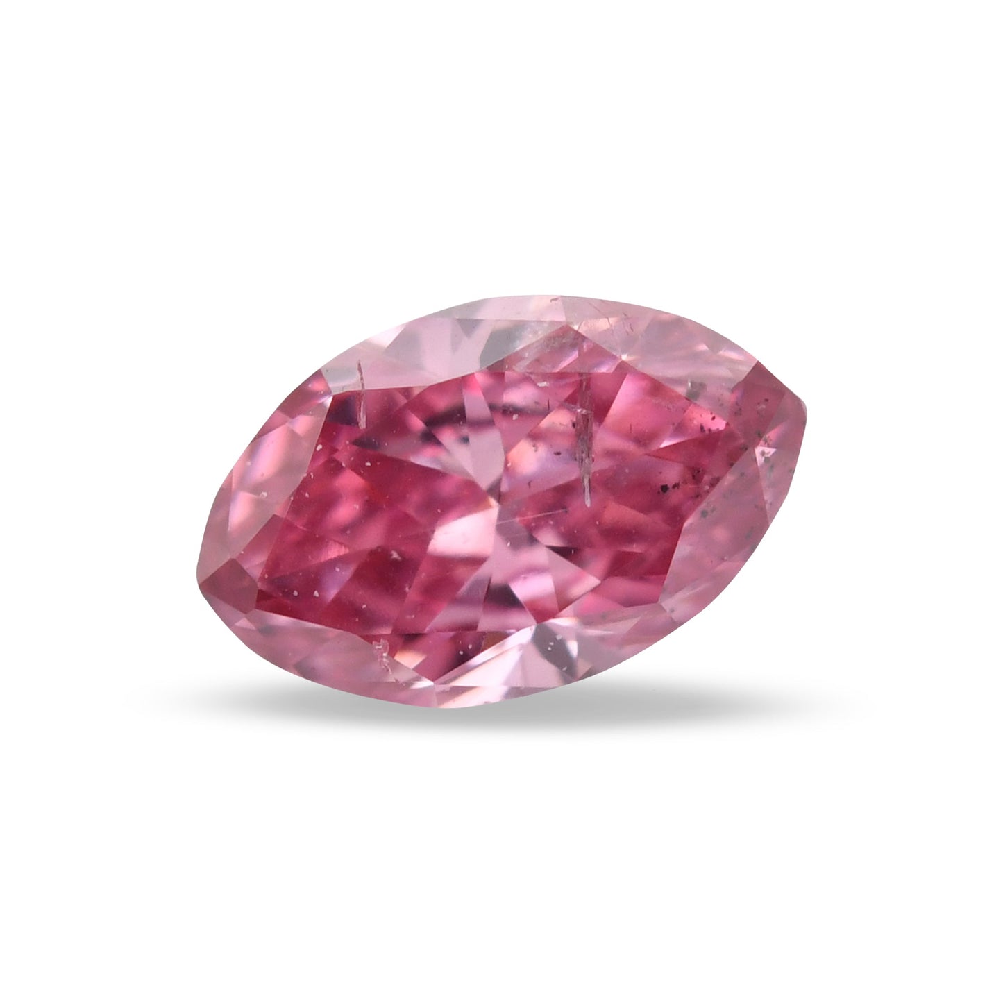 0,13 Karat Fancy Deep Purplish Pink Marquise-Diamant (I2) GIA