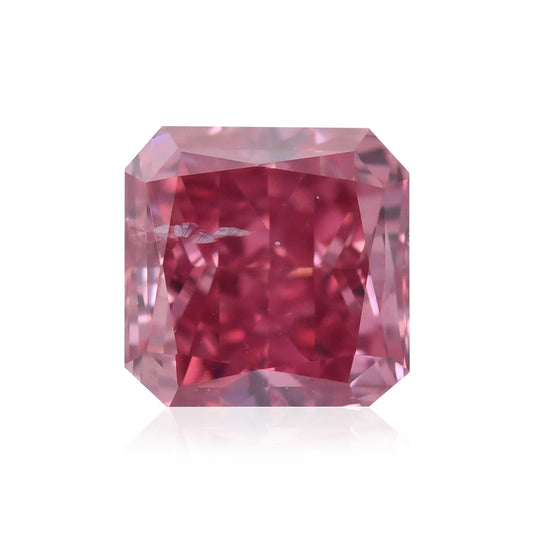 0,19 Karat Fancy Deep Purplish Pink Radiant Diamant (I2) GIA