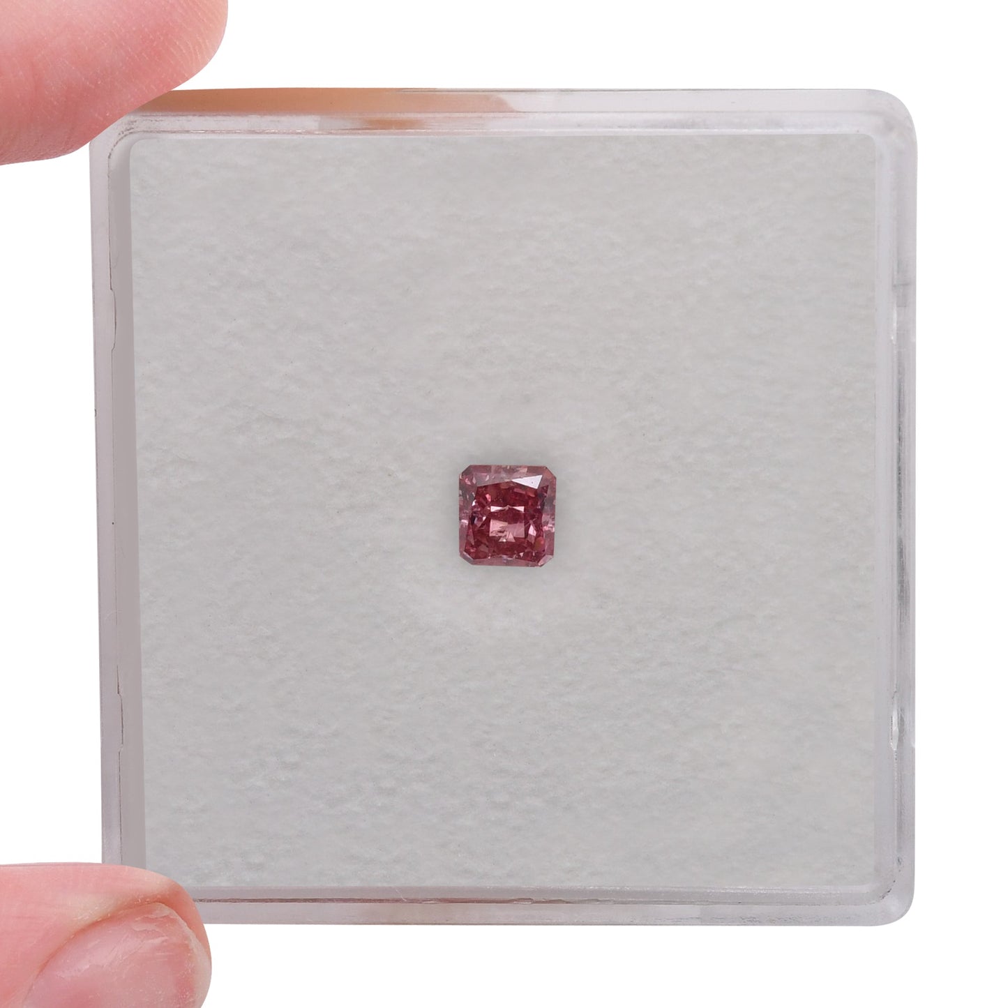 0,22 Karat Fancy Deep Pink Radiant Argyle Diamant (I2) GIA