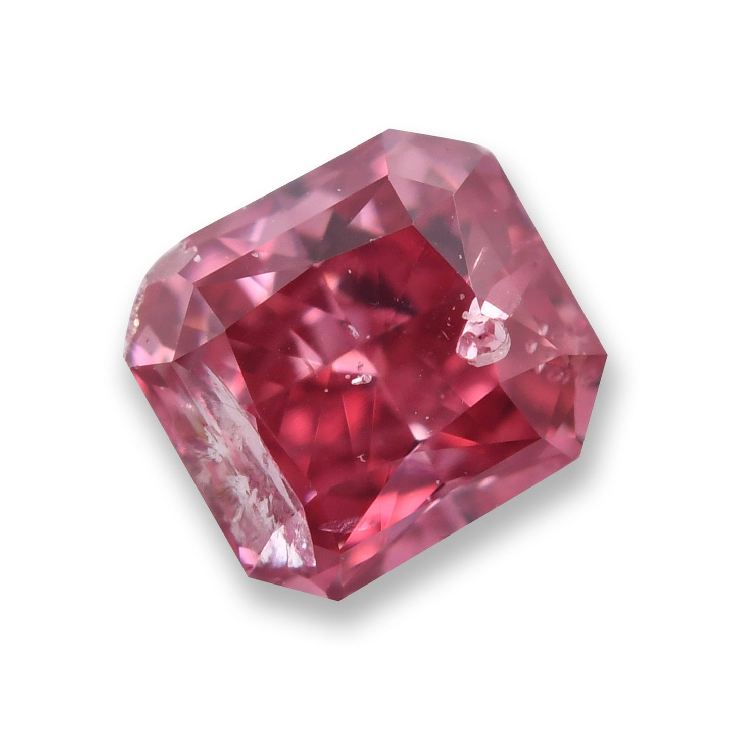 0,24 Karat Fancy Deep Purplish Pink Radiant Argyle Diamant (I2) GIA