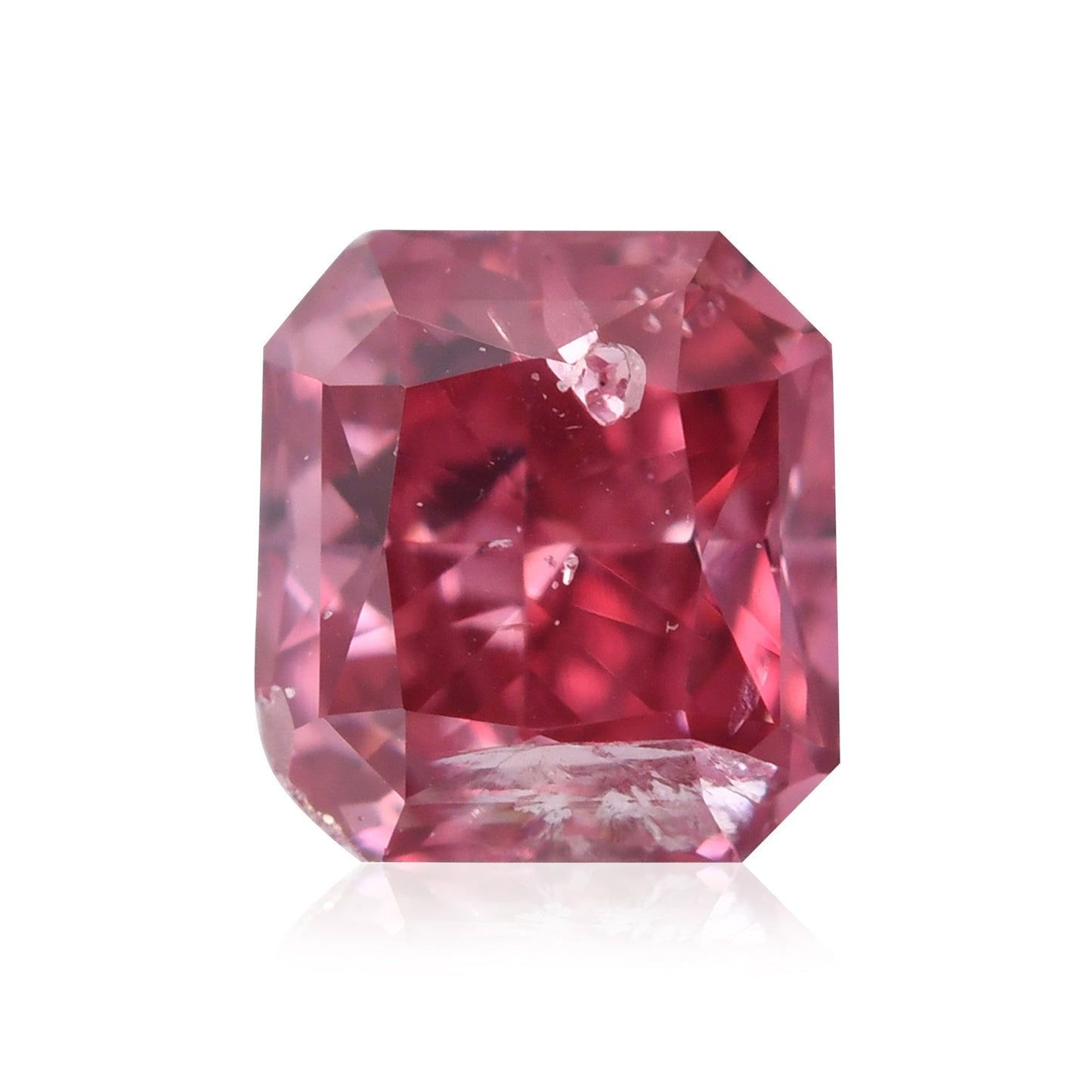 0,24 Karat Fancy Deep Purplish Pink Radiant Argyle Diamant (I2) GIA