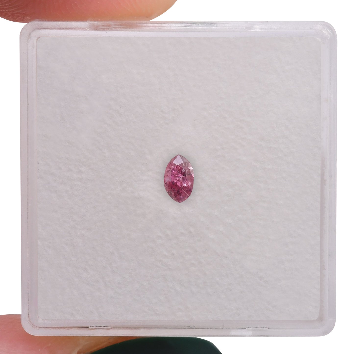 0,12 Karat Fancy Vivid Purplish Pink Marquise-Diamant (I2) GIA