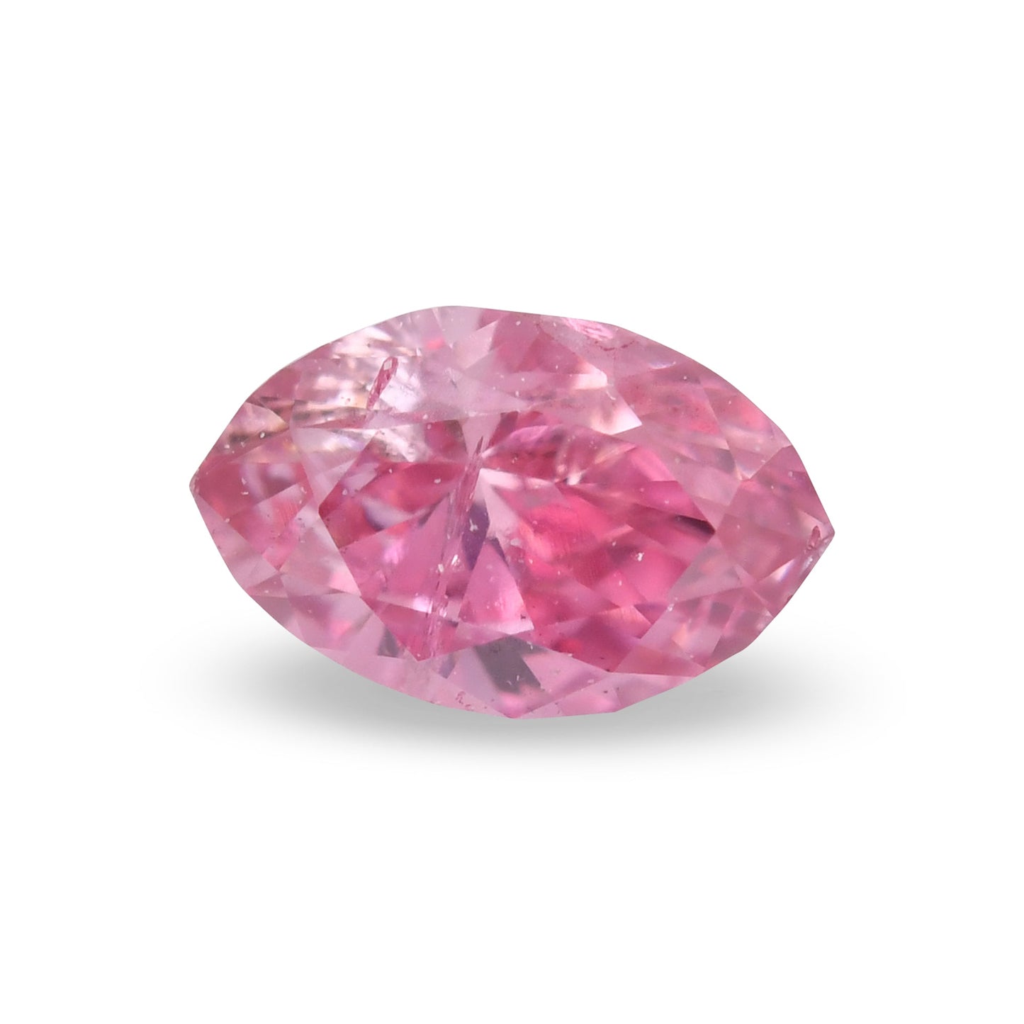 0,12 Karat Fancy Vivid Purplish Pink Marquise-Diamant (I2) GIA