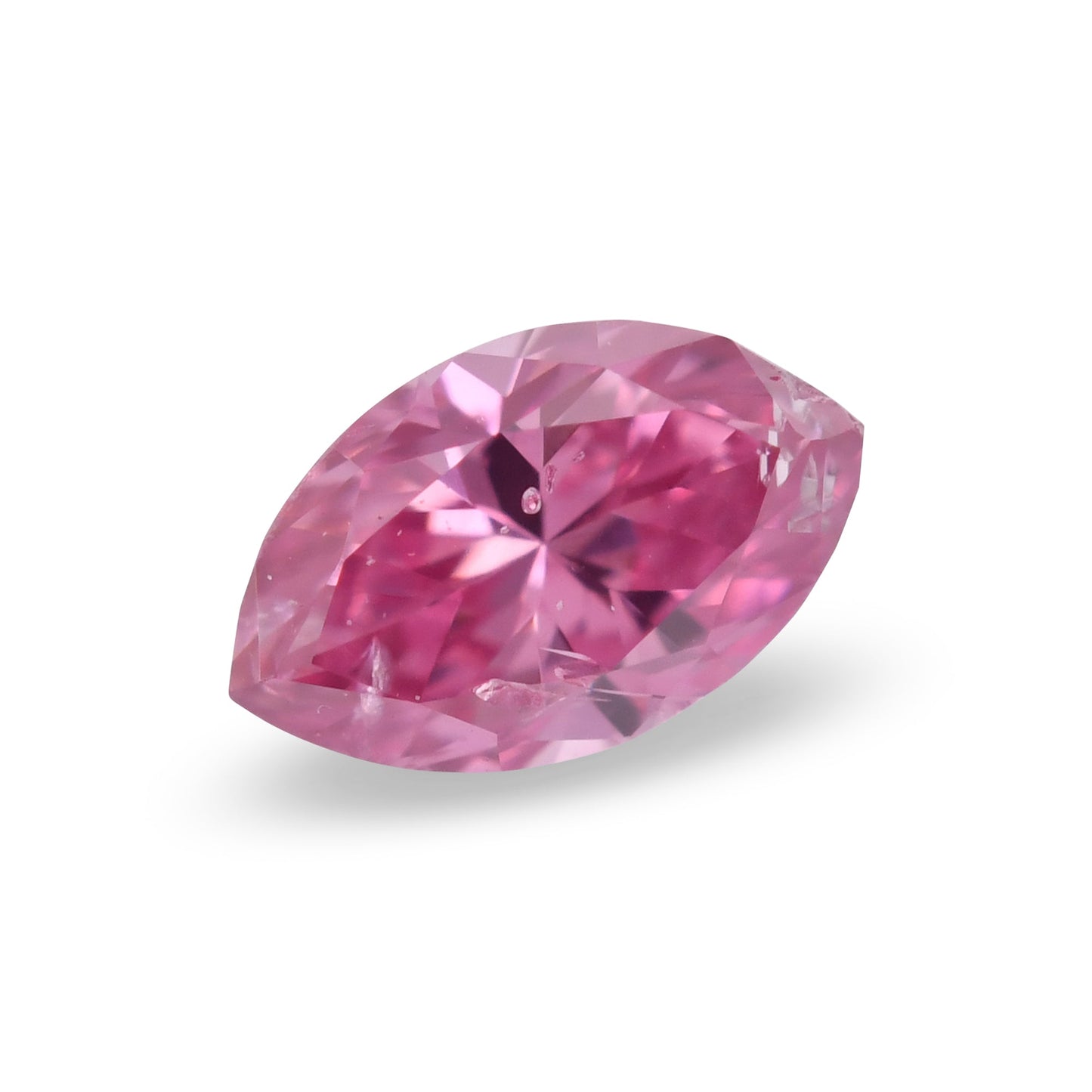 0,12 Karat Fancy Vivid Purplish Pink Marquise-Diamant (I2) GIA