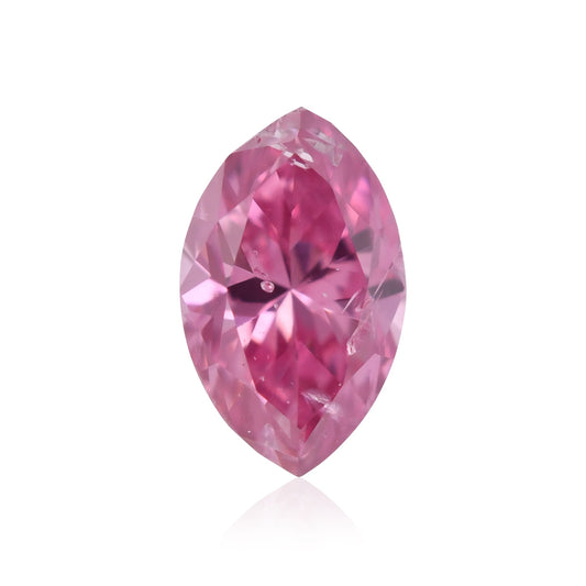 0,12 Karat Fancy Vivid Purplish Pink Marquise-Diamant (I2) GIA