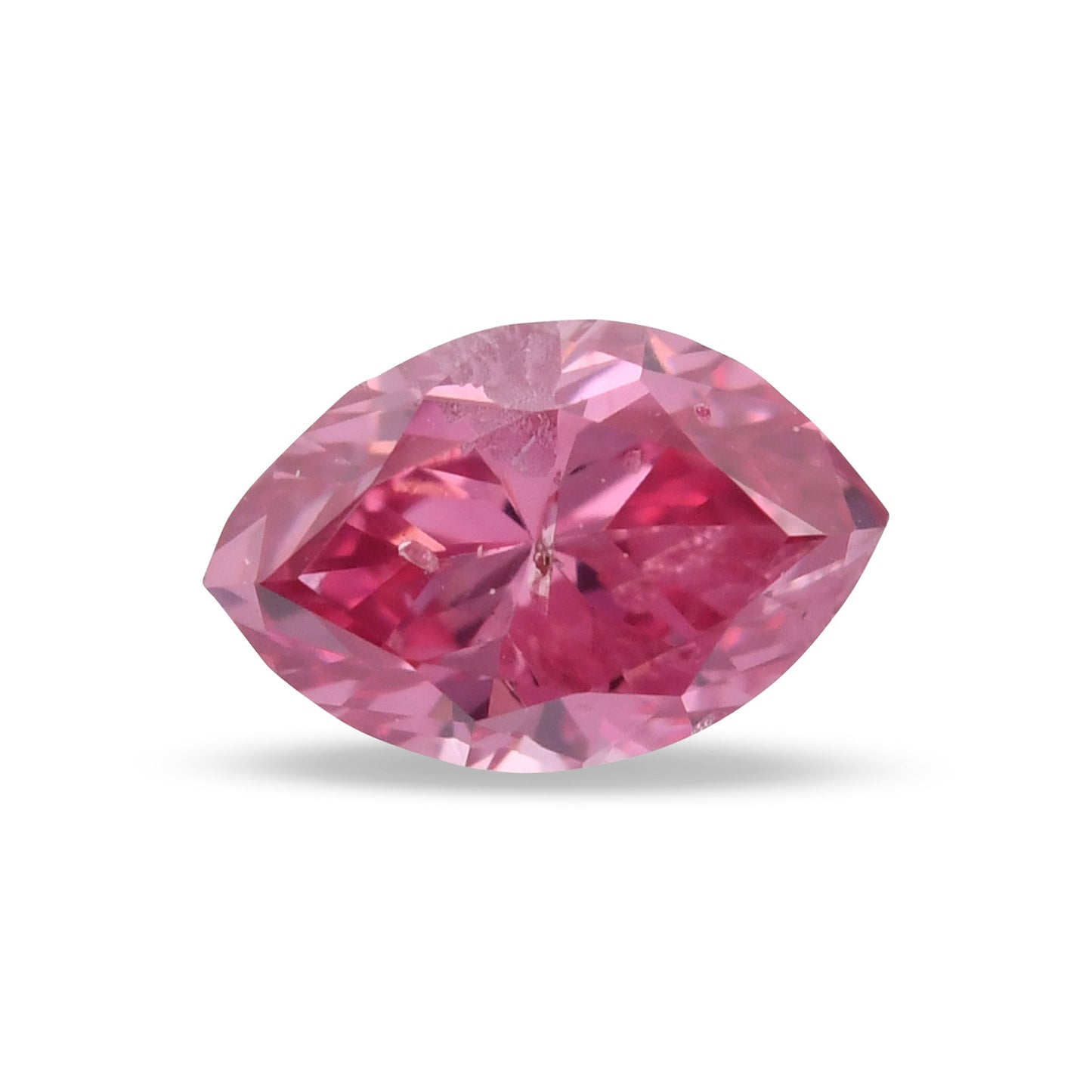 0,13 Karat Fancy Vivid Purplish Pink Marquise-Diamant (I2) GIA
