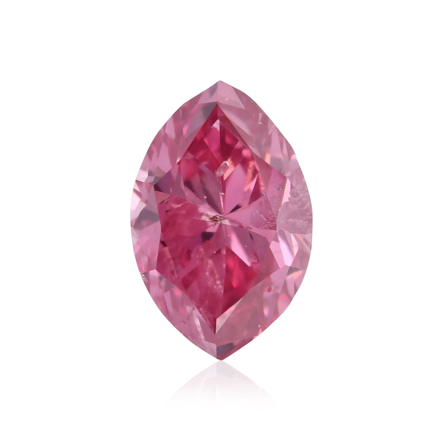 0,13 Karat Fancy Vivid Purplish Pink Marquise-Diamant (I2) GIA