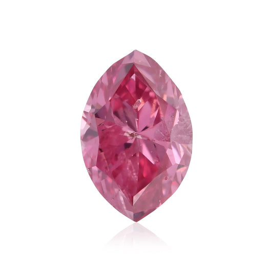0,13 Karat Fancy Vivid Purplish Pink Marquise-Diamant (I2) GIA