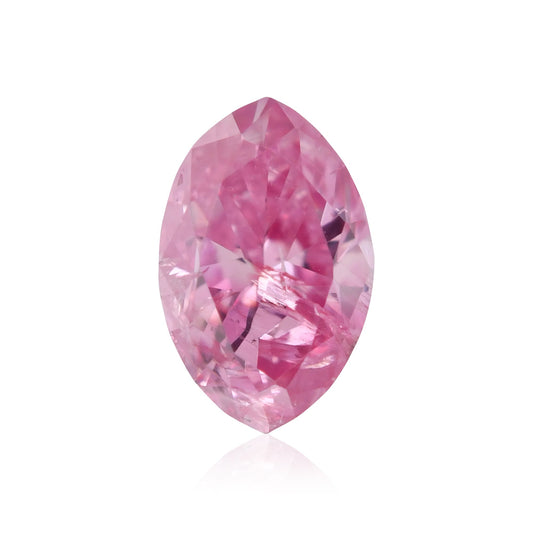 0,13 Karat Fancy Vivid Purplish Pink Marquise-Diamant (I3) GIA