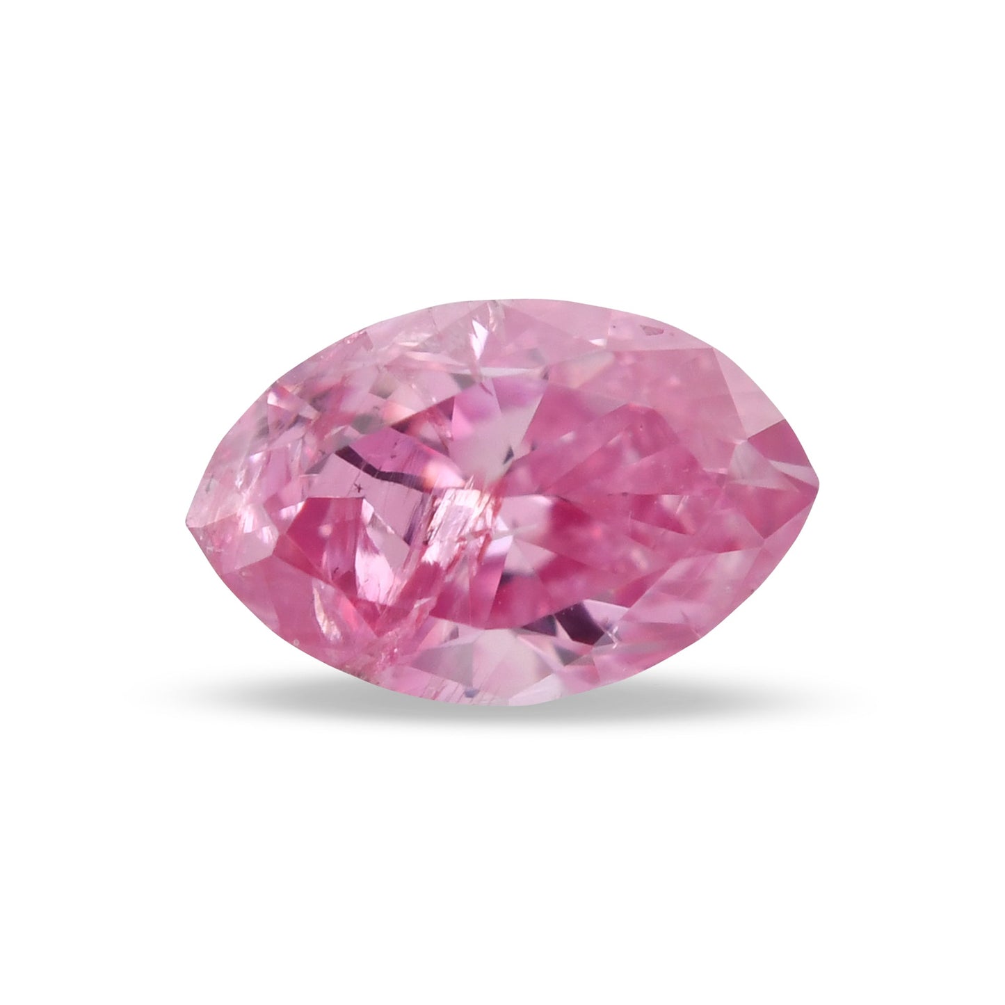 0,13 Karat Fancy Vivid Purplish Pink Marquise-Diamant (I3) GIA