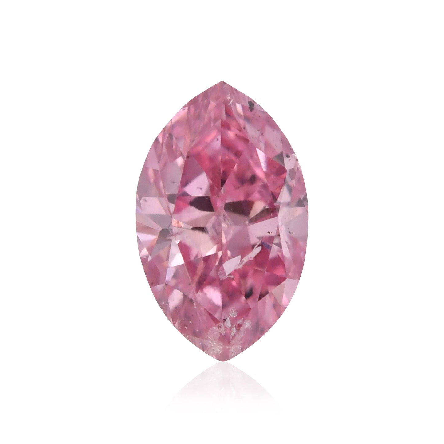 0,15 Karat Fancy Vivid Purplish Pink Marquise-Diamant (I2) GIA