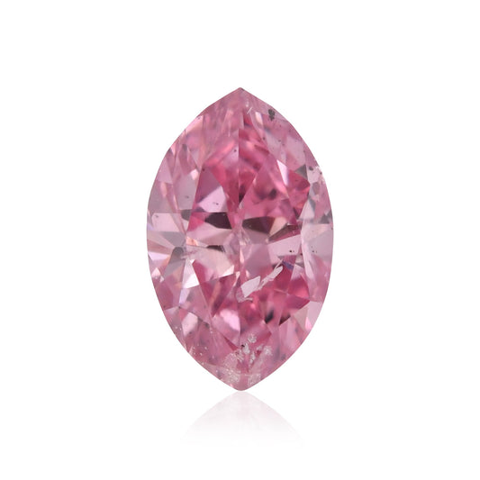 0,15 Karat Fancy Vivid Purplish Pink Marquise-Diamant (I2) GIA