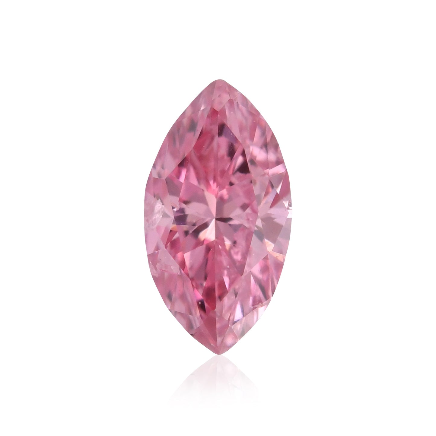 0,15 Karat Fancy Vivid Purplish Pink Marquise-Diamant (I2) GIA