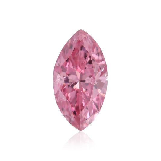 0,15 Karat Fancy Vivid Purplish Pink Marquise-Diamant (I2) GIA