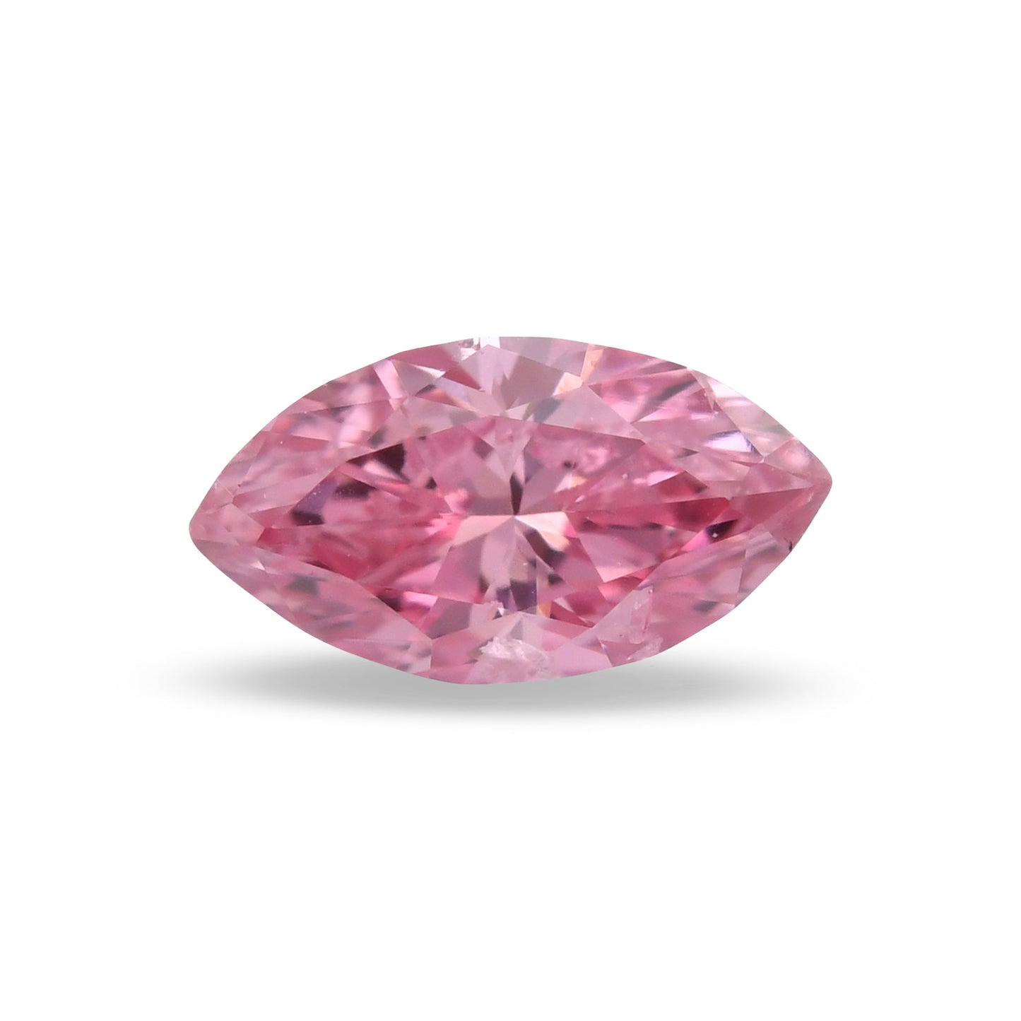 0,15 Karat Fancy Vivid Purplish Pink Marquise-Diamant (I2) GIA
