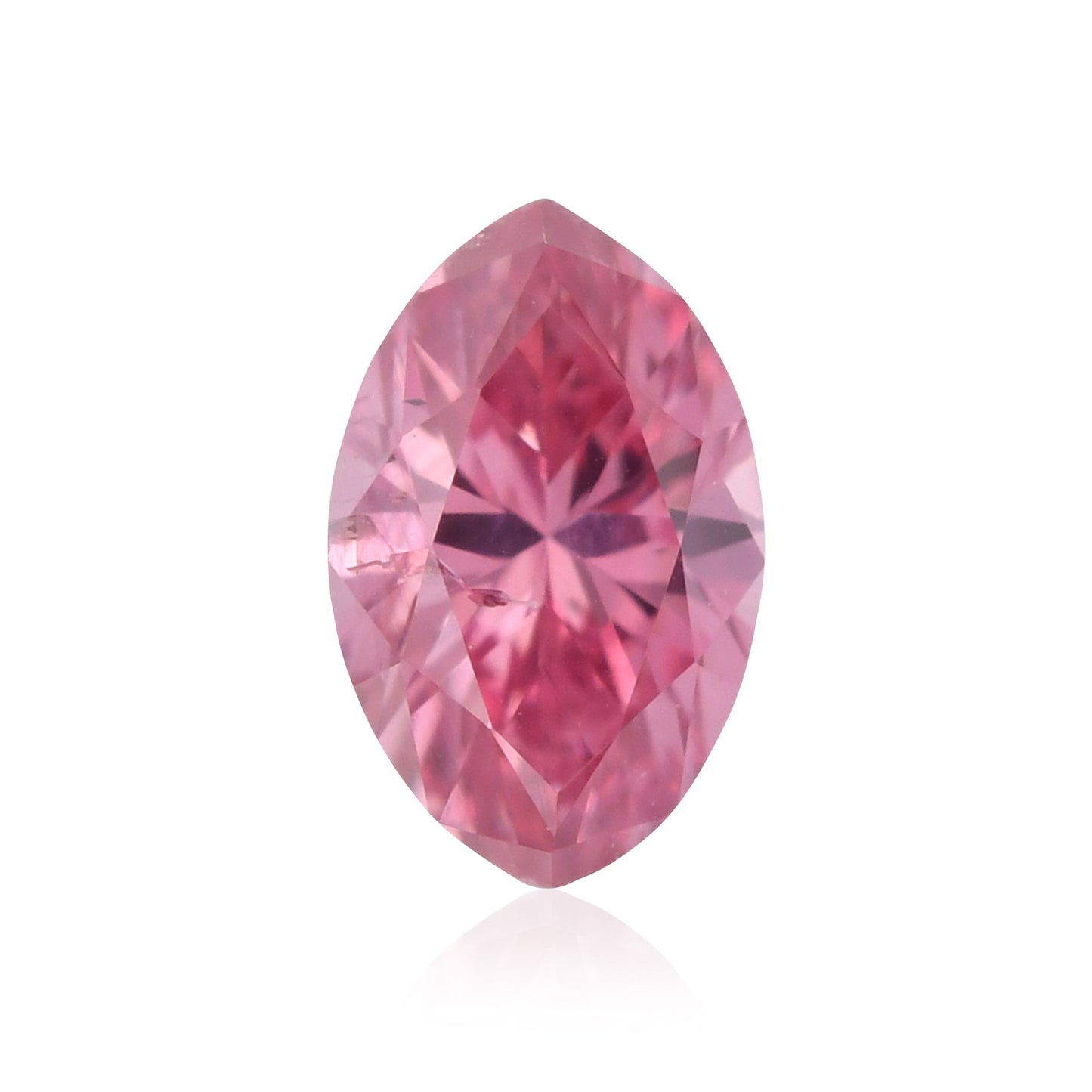 0,15 Karat Fancy Vivid Purplish Pink Marquise-Diamant (I2) GIA