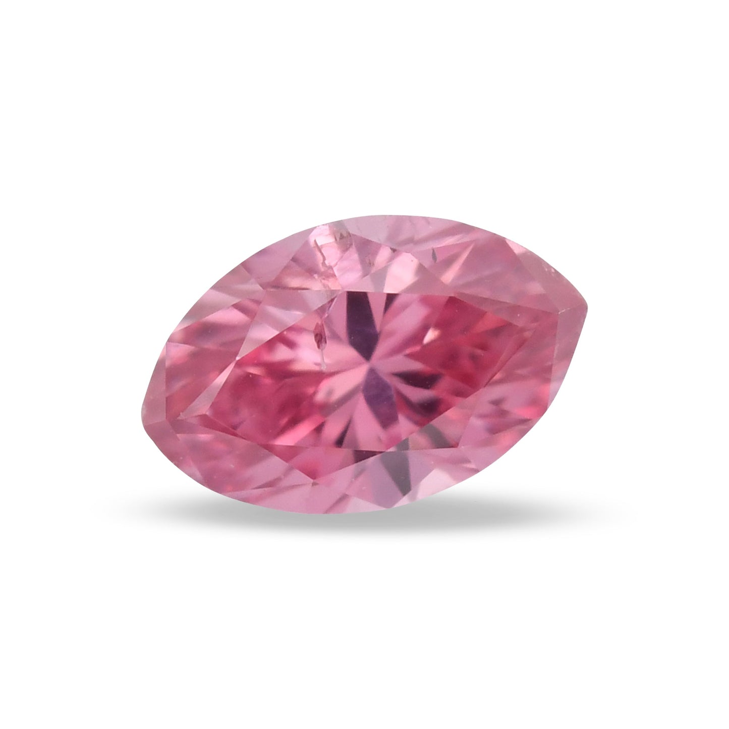 0,15 Karat Fancy Vivid Purplish Pink Marquise-Diamant (I2) GIA
