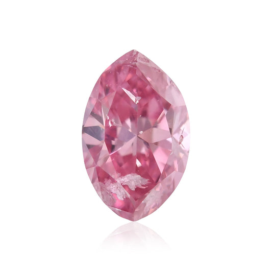 0,16 Karat Fancy Vivid Purplish Pink Marquise-Diamant (I2) GIA