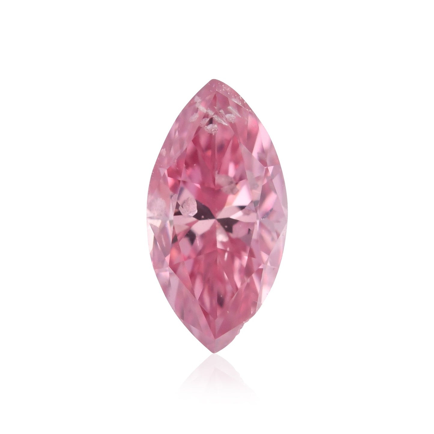 0,17 Karat Fancy Vivid Purplish Pink Marquise-Diamant (I2) GIA