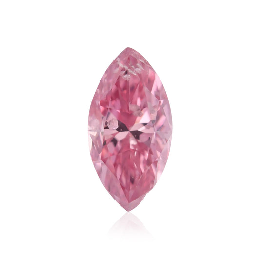 0,17 Karat Fancy Vivid Purplish Pink Marquise-Diamant (I2) GIA