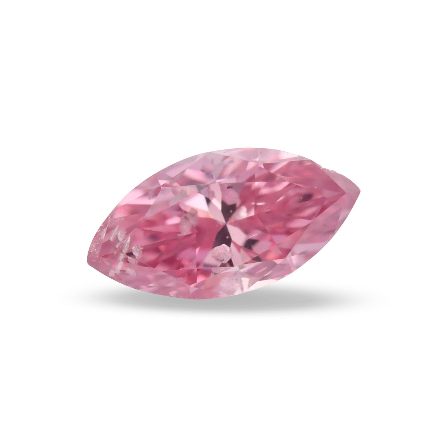 0,17 Karat Fancy Vivid Purplish Pink Marquise-Diamant (I2) GIA