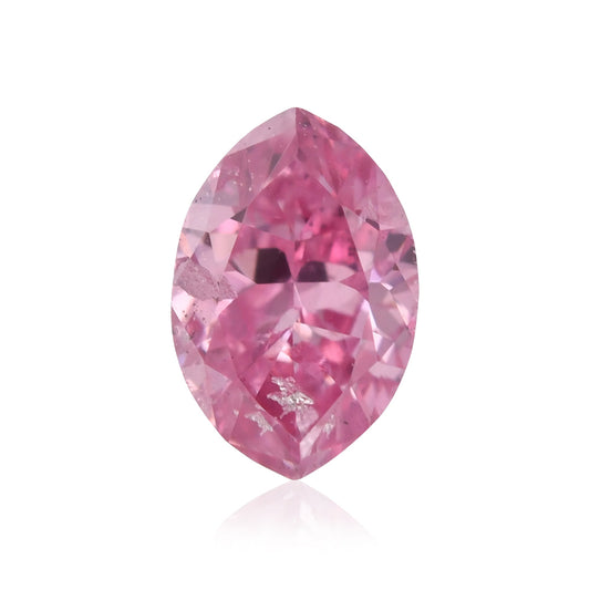 0,17 Karat Fancy Vivid Purplish Pink Marquise-Diamant (I2) GIA