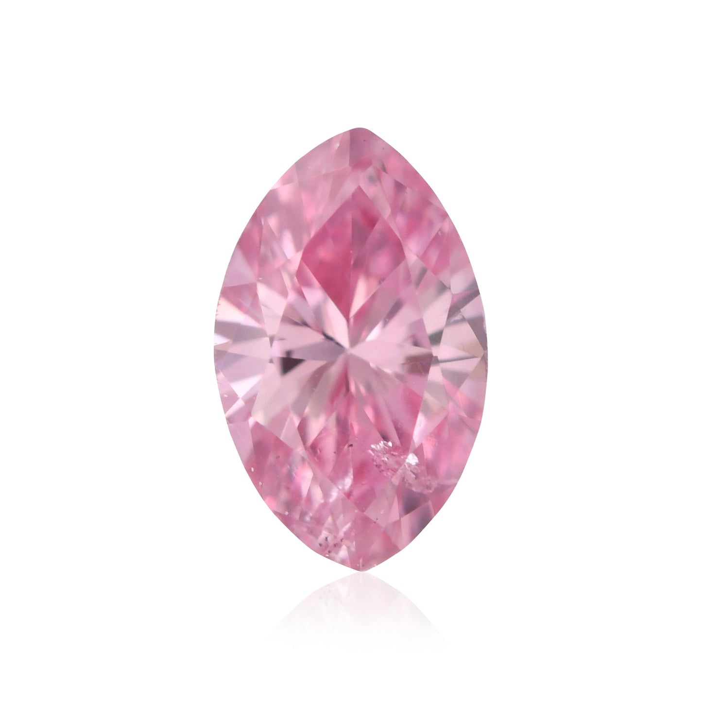 0,18 Karat Fancy Vivid Purplish Pink Marquise-Diamant I2 GIA