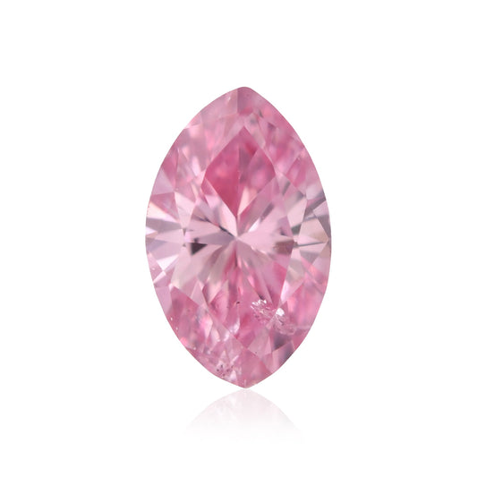 0,18 Karat Fancy Vivid Purplish Pink Marquise-Diamant I2 GIA