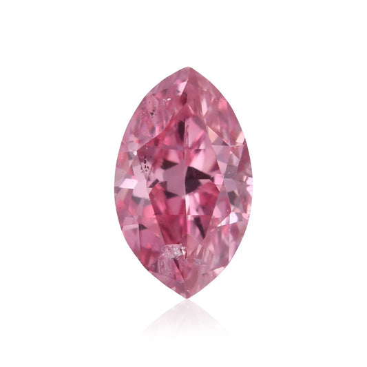 0,19 Karat Fancy Vivid Purplish Pink Marquise-Diamant (I2) GIA