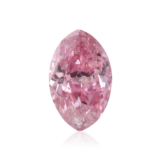 0,22 Karat Fancy Vivid Purplish Pink Marquise-Diamant (I2) GIA