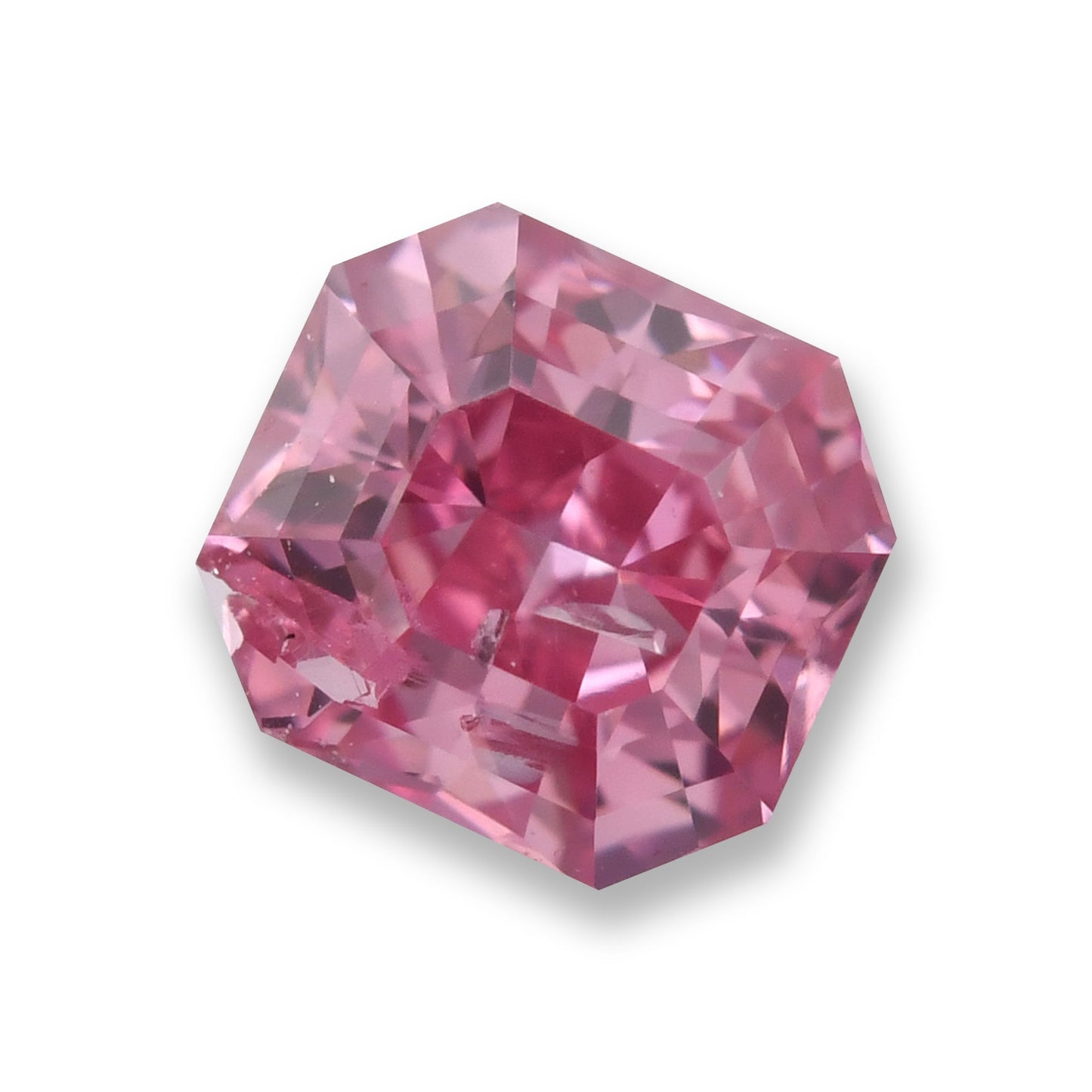 0,22 Karat Fancy Vivid Purplish Pink Radiant Diamant (I2) GIA & ARGYLE