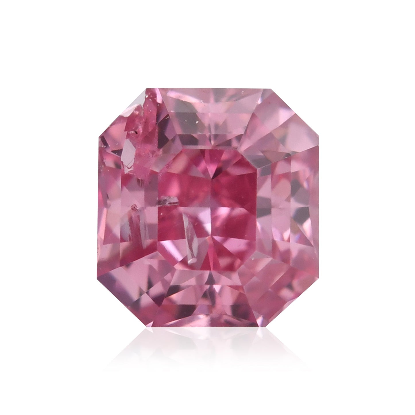 0,22 Karat Fancy Vivid Purplish Pink Radiant Diamant (I2) GIA & ARGYLE