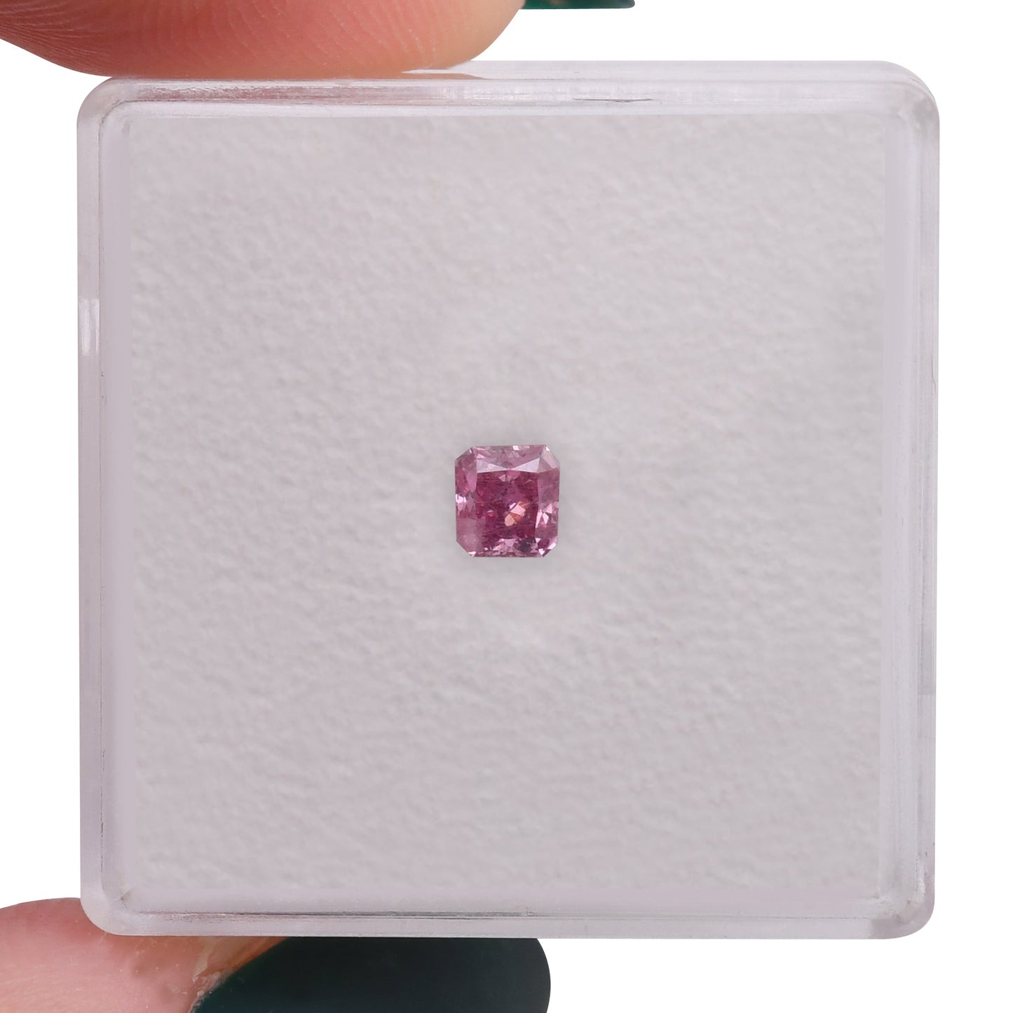 0,24 Karat Fancy Vivid Purplish Pink Radiant Argyle Diamant (I2) GIA