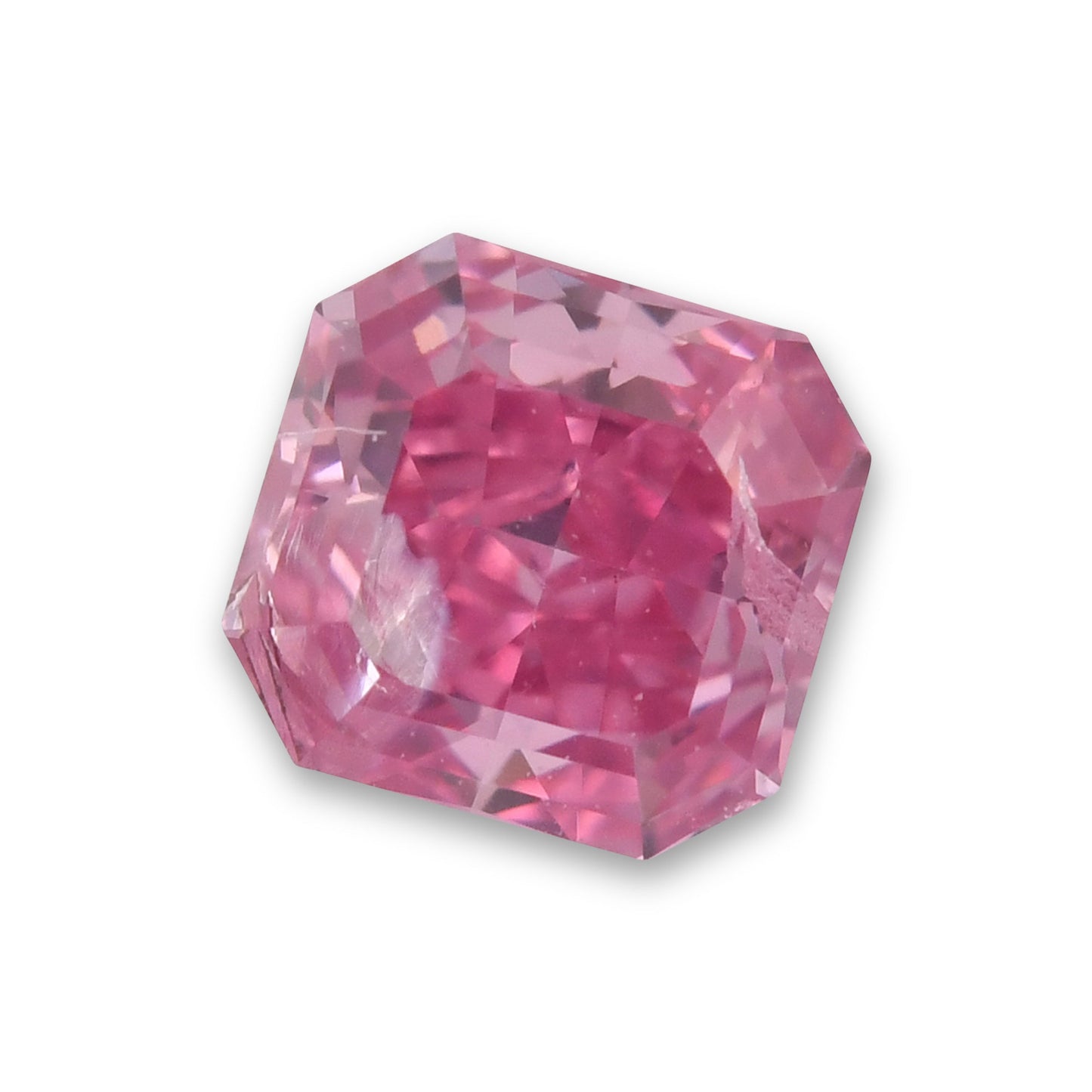 0,25 Karat Fancy Vivid Purplish Pink Radiant Argyle Diamant (I2) GIA