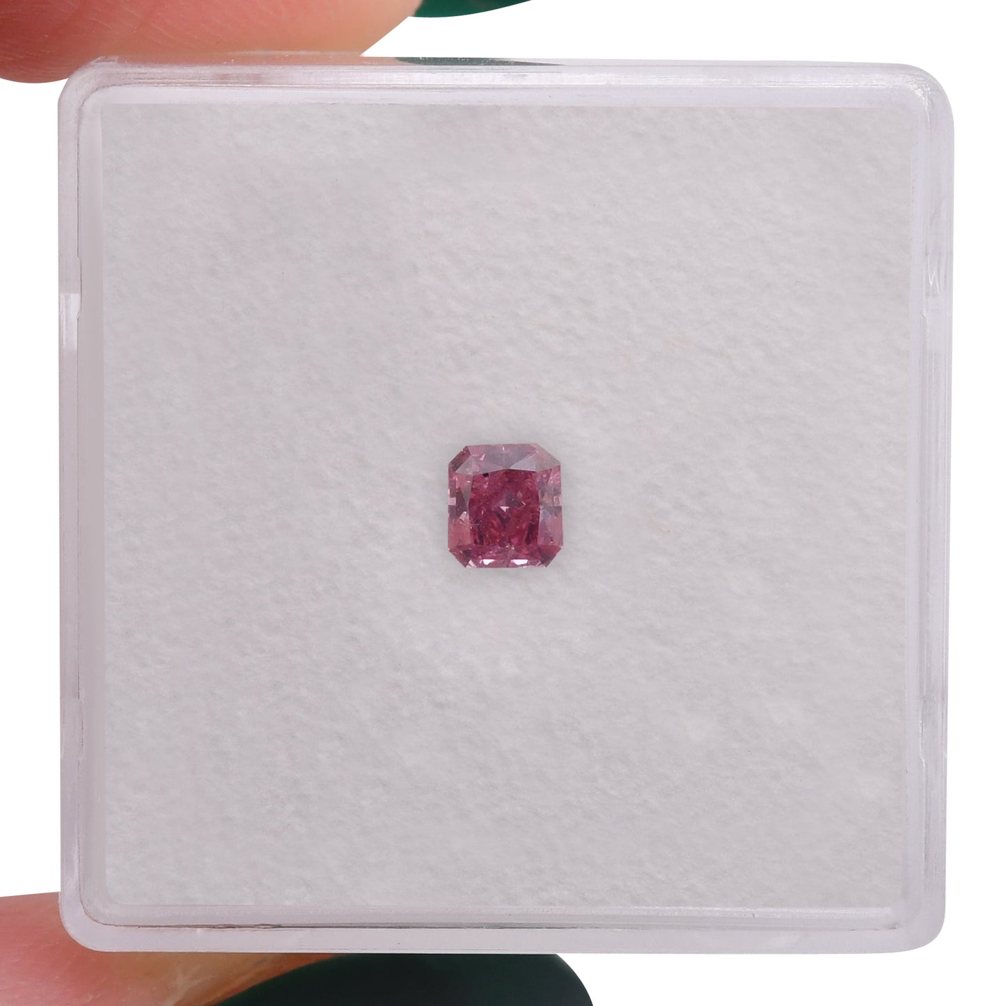 0,27 Karat Fancy Vivid Purplish Pink Radiant Argyle Diamant (I2) GIA