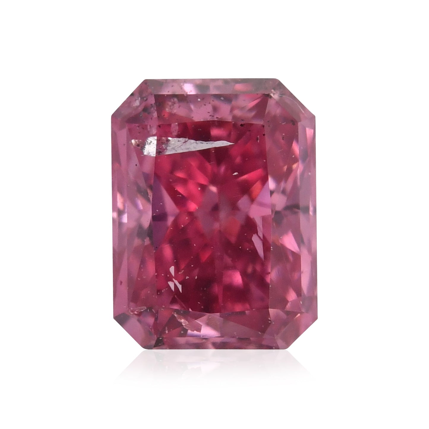 0,35 Karat Fancy Vivid Purplish Pink Radiant Argyle Diamant (I2) GIA