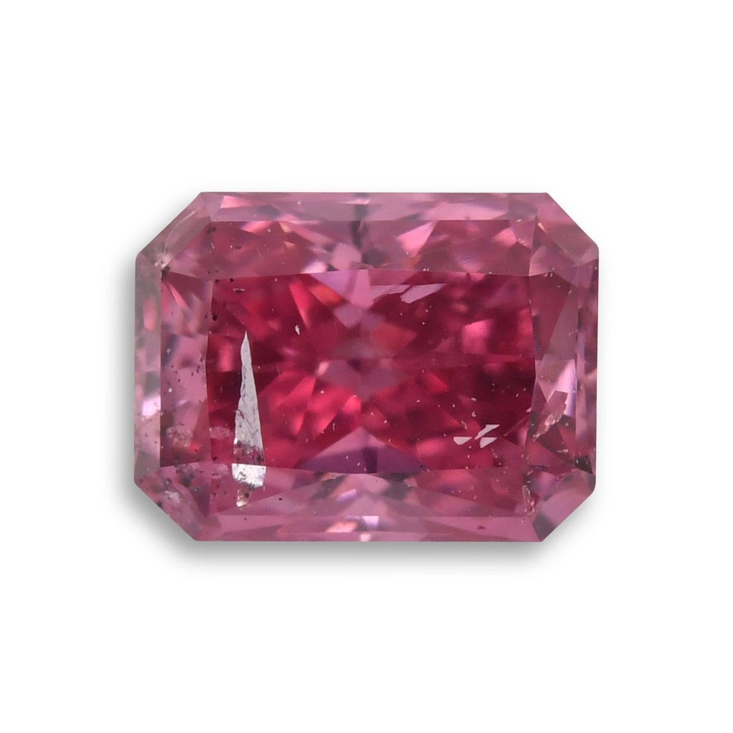 0,35 Karat Fancy Vivid Purplish Pink Radiant Argyle Diamant (I2) GIA