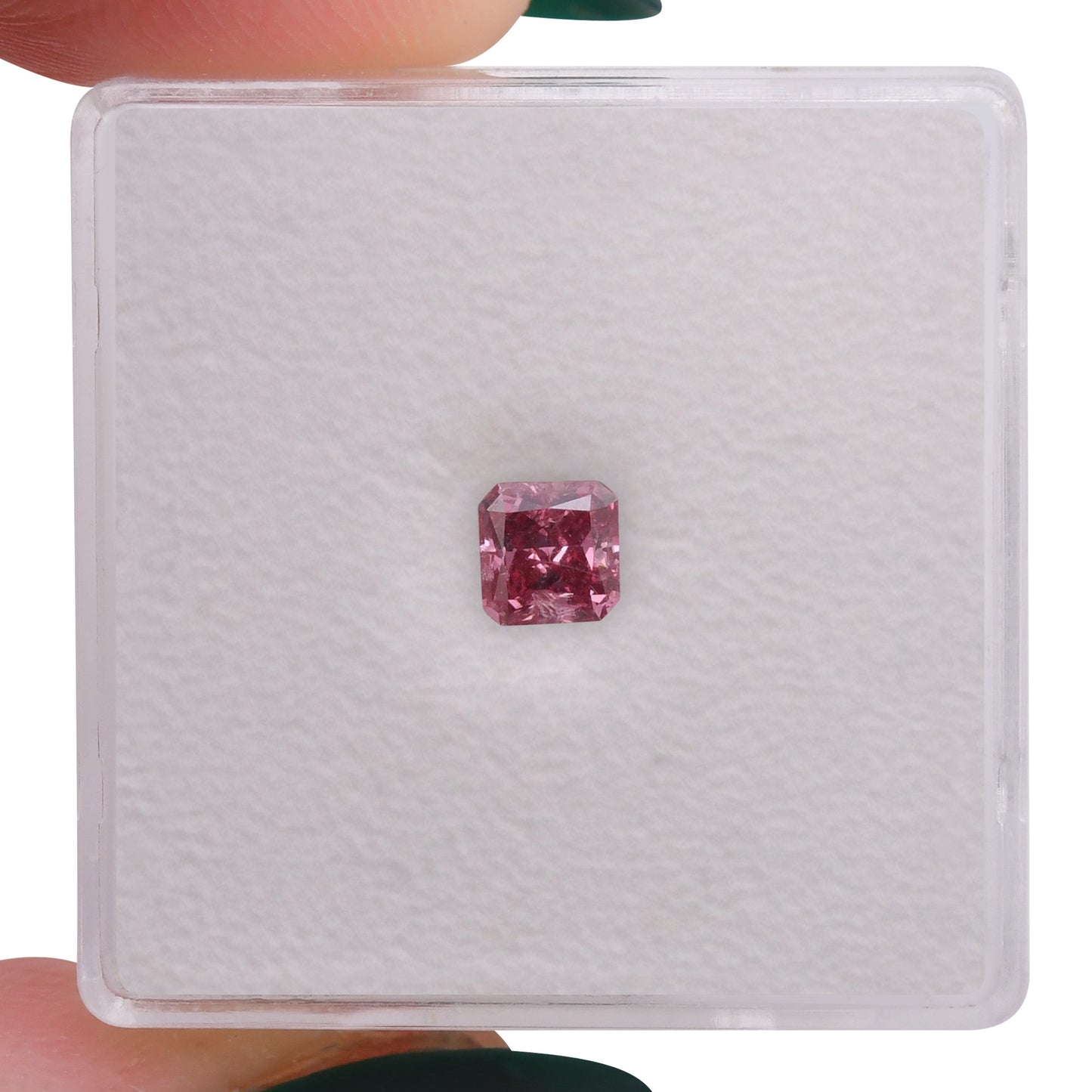 0,39 Karat Fancy Vivid Purplish Pink Radiant Argyle Diamant I2 GIA