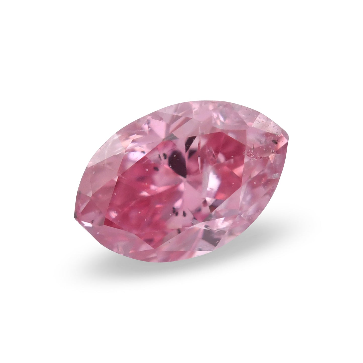 0,12 Karat Fancy Intense Purplish Pink Marquise-Diamant (I2) GIA