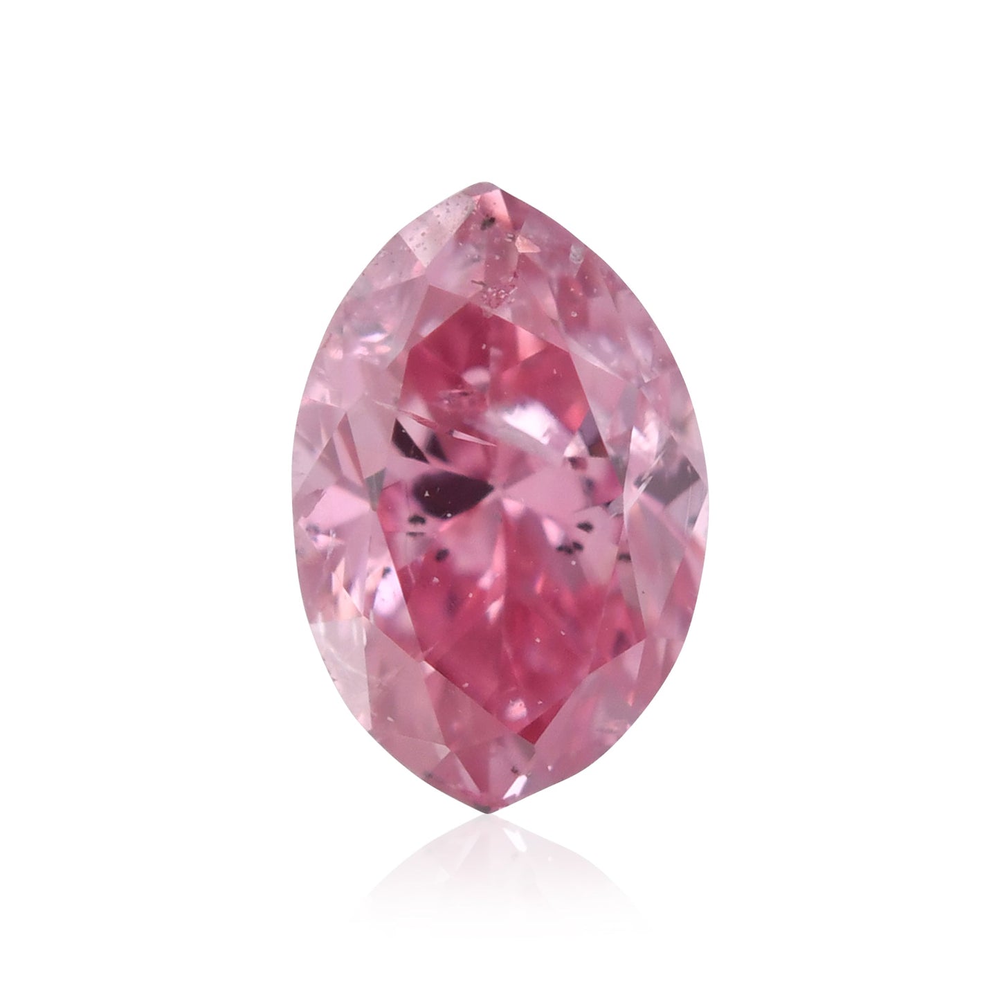0,12 Karat Fancy Intense Purplish Pink Marquise-Diamant (I2) GIA
