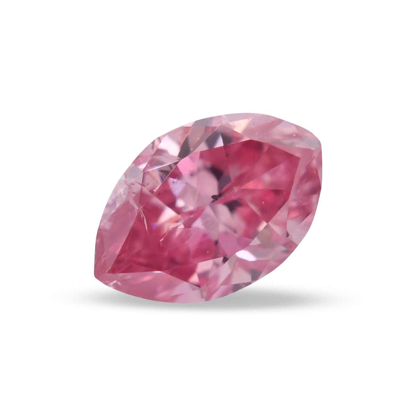 0,13 Karat Fancy Intense Purplish Pink Marquise-Diamant (I2) GIA