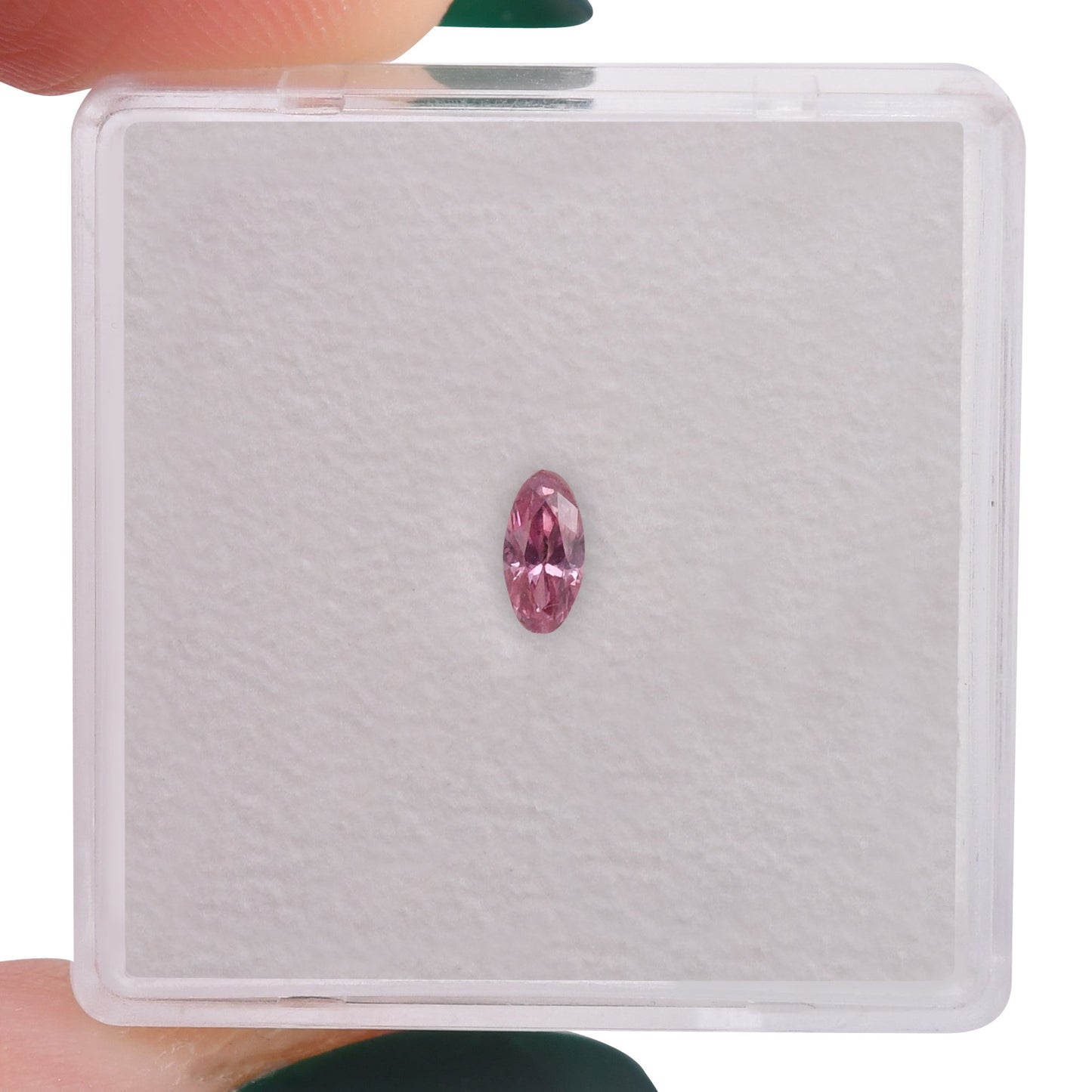 0,14 Karat Fancy Intense Purplish Pink Marquise-Diamant (I2) GIA