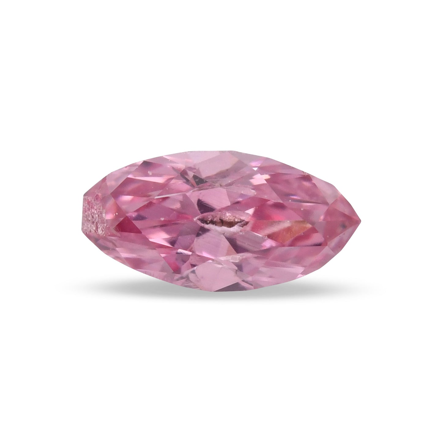 0,14 Karat Fancy Intense Purplish Pink Marquise-Diamant (I2) GIA